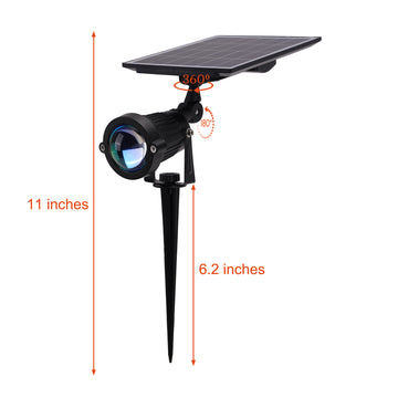 solar power sunset projector lamp for outdoor use