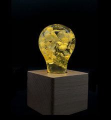 yellow hydrangea table lamp