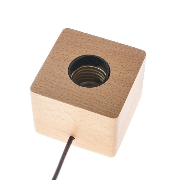 Timber Socket Base E.P.Light Screw Socket Wood Light Base Simple Modern Style – EP ...