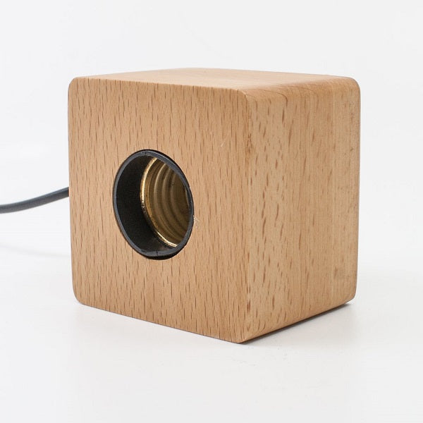 Timber Socket Base E.P.Light Screw Socket Wood Light Base Simple Modern Style – EP ...