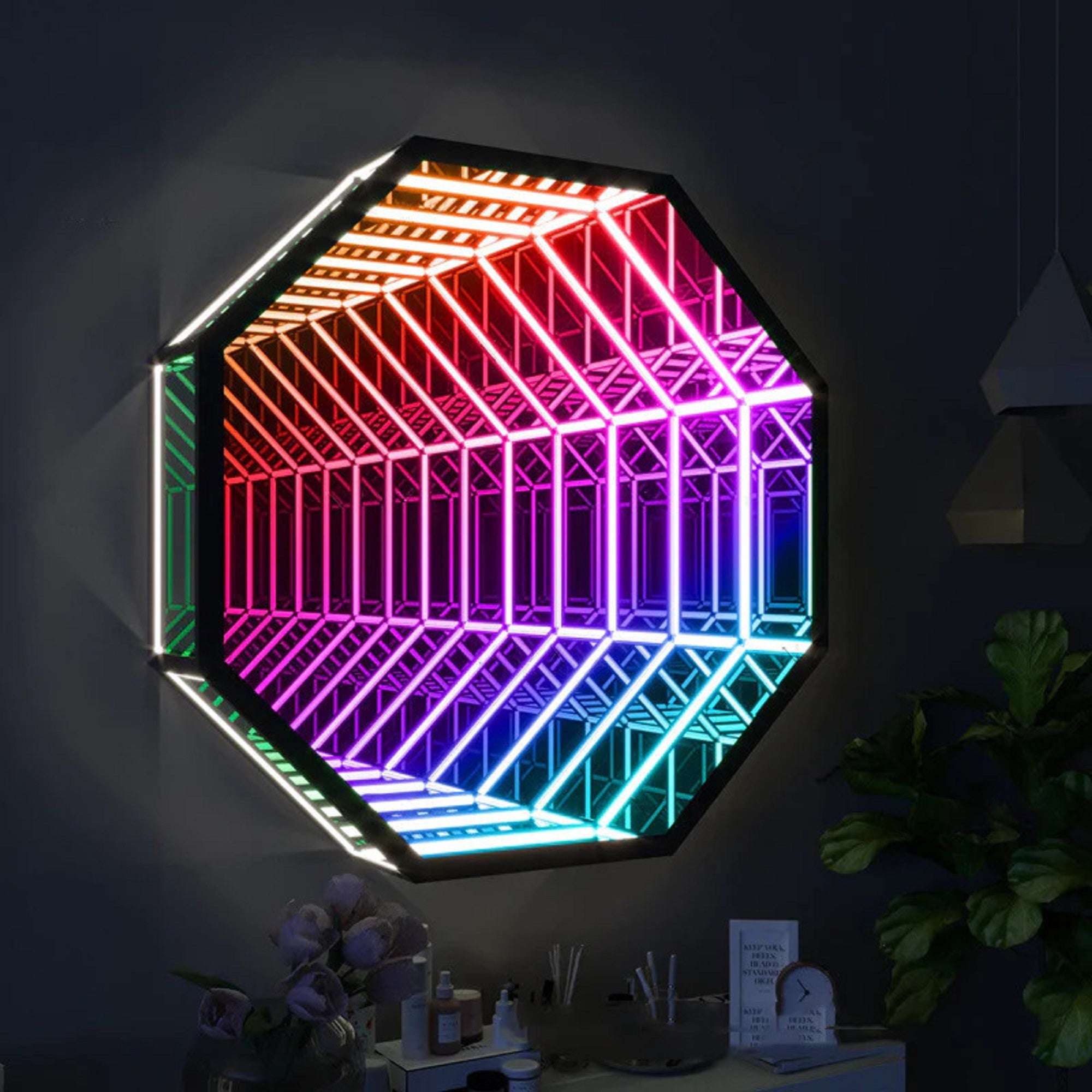 3D Infinity Mirror Lamp, Mirror Table Lamp, RGB LED Desk Lamp | EP ...